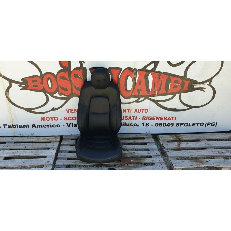 TESLA MODEL 3 SEDILE SEDIA AUTISTA GUIDATORE LATO SINISTRO SX IN PELLE NERA