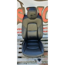 TESLA MODEL 3 SEDILE SEDIA AUTISTA GUIDATORE LATO SINISTRO SX IN PELLE NERA