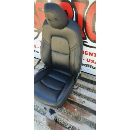 TESLA MODEL 3 SEDILE SEDIA AUTISTA GUIDATORE LATO SINISTRO SX IN PELLE NERA