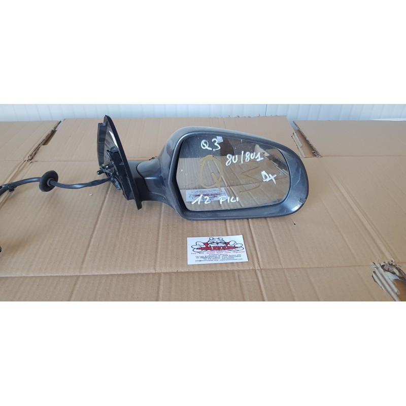 AUDI Q3 8U SPECCHIETTO SPECCHIO CALOTTA RETROVISORE ESTERNO LATERALE DESTRO DX