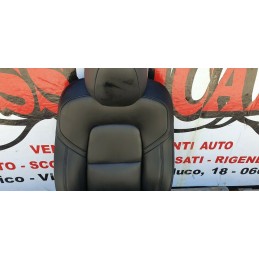 TESLA MODEL 3 SEDILE SEDIA AUTISTA GUIDATORE LATO SINISTRO SX IN PELLE NERA