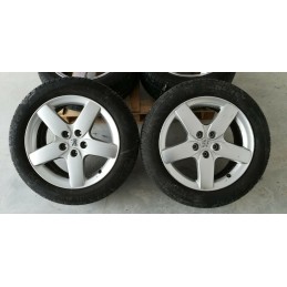 4x CERCHI LEGA PNEUMATICO GOMMA PEUGEOT 407-308-508-607-EXPERT DA 17 INT 5x108