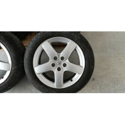 4x CERCHI LEGA PNEUMATICO GOMMA PEUGEOT 407-308-508-607-EXPERT DA 17 INT 5x108
