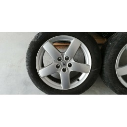 4x CERCHI LEGA PNEUMATICO GOMMA PEUGEOT 407-308-508-607-EXPERT DA 17 INT 5x108