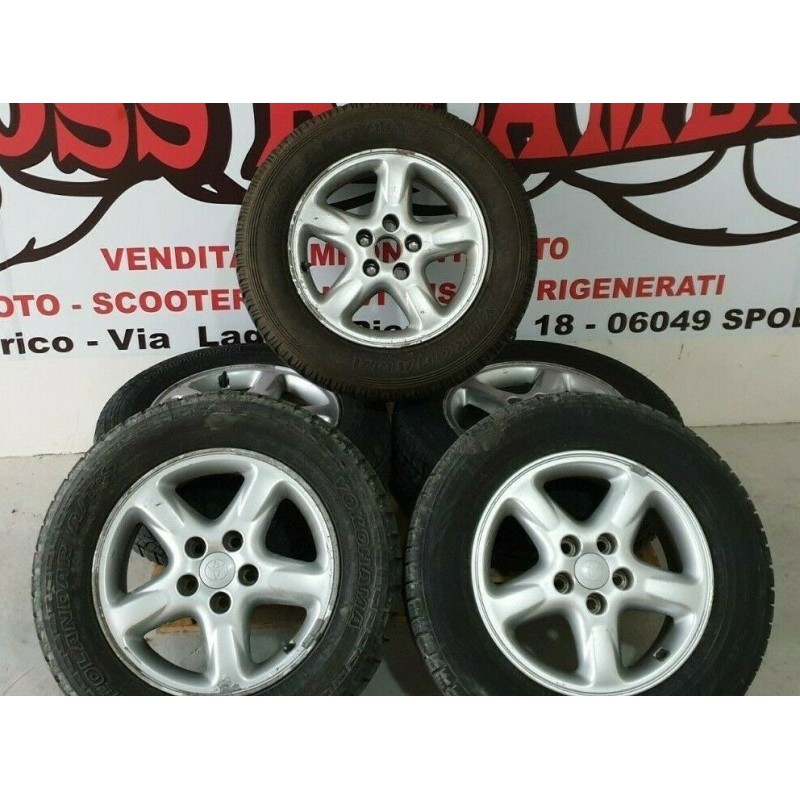 5x CERCHIO IN LEGA CON GOMME PNEUMATICI INT. 5x114,3 DA 16 POLLICI TOYOTA RAV 4
