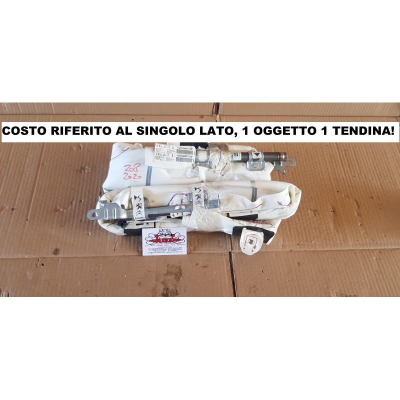 PEUGEOT 208 2 SERIE AIRBAG A TENDINA PRETENSIONATORE TENDA CIELO DESTRA SINISTRA