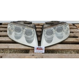VOLKSWAGEN TOUAREG 7LA FANALI FARO PROIETTORE ANTERIORE DX SX XENO + CENTRALINA