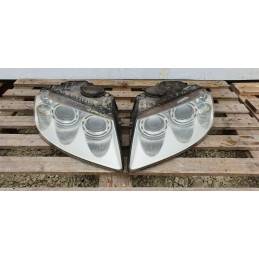 VOLKSWAGEN TOUAREG 7LA FANALI FARO PROIETTORE ANTERIORE DX SX XENO + CENTRALINA