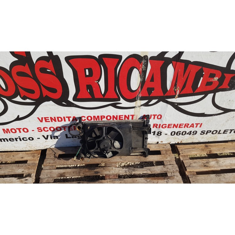 FIAT FIORINO KIT RADIATORI RADIATORE ACQUA ELETTROVENTOLA RAFFREDDAMENTO 1.7D