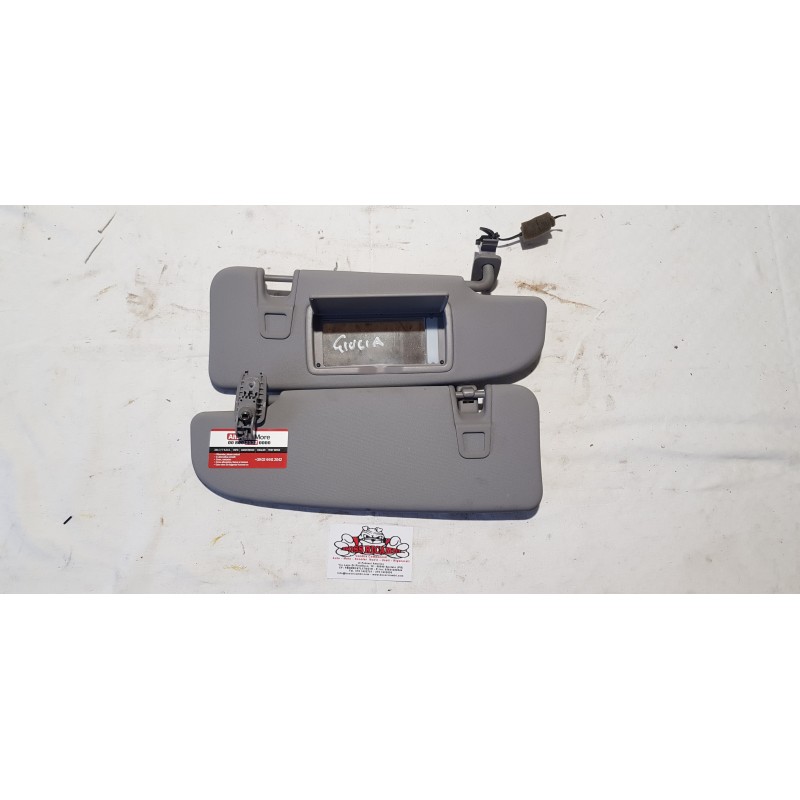 ALFA ROMEO GIULIA ALETTA ALETTE PANTINE PANTINA RIPARO PARASOLE LUCE VETRO DX SX