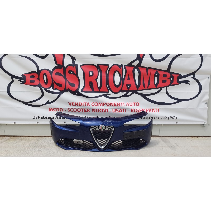 ALFA ROMEO GIULIA PARAURTI PARAURTO GRIGLIA STEMMA CALANDRA + LAVAFARI ANTERIORE