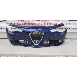 ALFA ROMEO GIULIA PARAURTI PARAURTO GRIGLIA STEMMA CALANDRA + LAVAFARI ANTERIORE