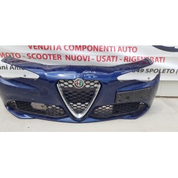 ALFA ROMEO GIULIA PARAURTI PARAURTO GRIGLIA STEMMA CALANDRA + LAVAFARI ANTERIORE