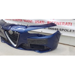 ALFA ROMEO GIULIA PARAURTI PARAURTO GRIGLIA STEMMA CALANDRA + LAVAFARI ANTERIORE