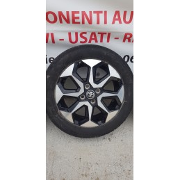 TOYOTA YARIS CERCHIO CERCHI IN LEGA R15 POLLICI CON PNEUMATICO GOMMA INT. 4x100