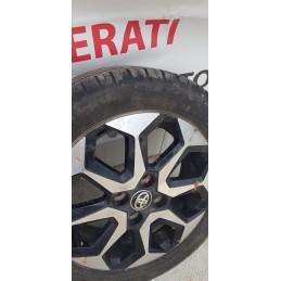 TOYOTA YARIS CERCHIO CERCHI IN LEGA R15 POLLICI CON PNEUMATICO GOMMA INT. 4x100