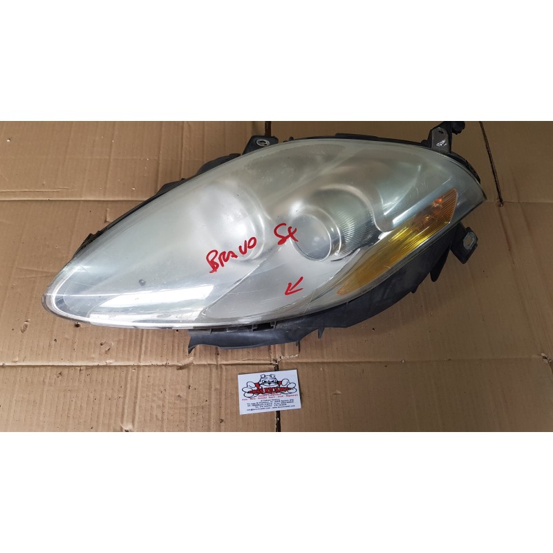FIAT BRAVO 2 SERIE PROIETTORE FANALE FARO FARI ANTERIORE SINISTRO GUIDATORE SX