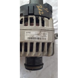 LANCIA YPSILON 3 SERIE 312 ALTERNATORE PULEGGIA MOTORE DENSO 51880173 120A 14V