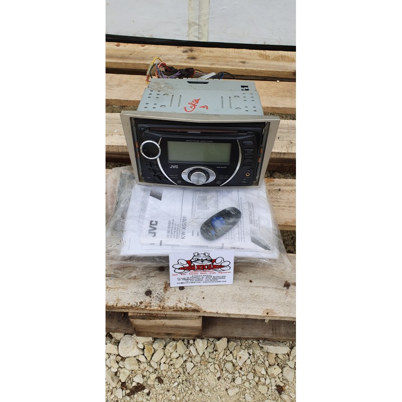OPEL CORSA D AUTORADIO STEREO DISPLAY TELECOMANDO AUX USB JVC KW-XG701