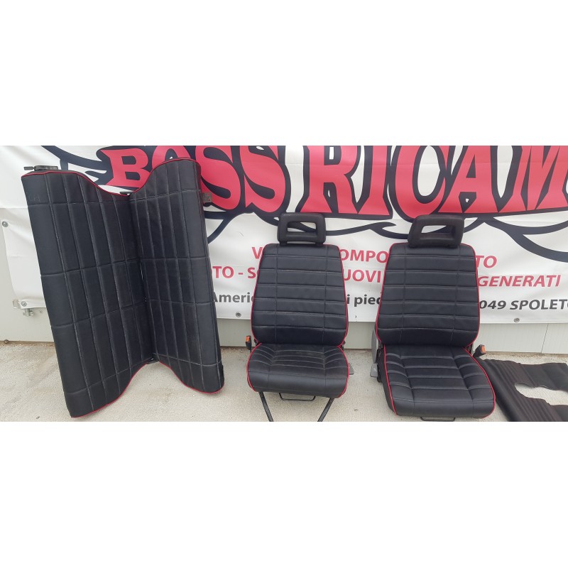 FIAT PANDA 141 TAPPEZZERIA SEDILI SEDILE INTERNI INTERNO ANT POST ECOPELLE
