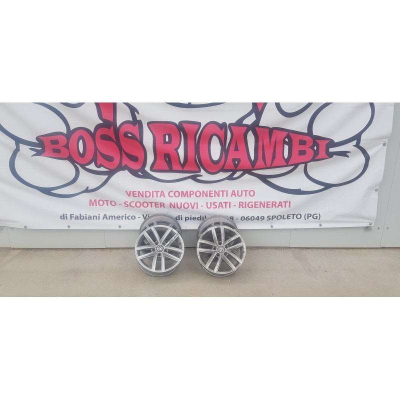 4x CERCHIO IN LEGA VOLKSWAGEN GOLF-PASSAT-JETTA-TOURAN INT. 5x112 DA 16 POLLICI