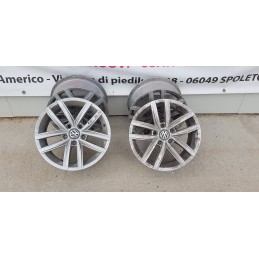 4x CERCHIO IN LEGA VOLKSWAGEN GOLF-PASSAT-JETTA-TOURAN INT. 5x112 DA 16 POLLICI