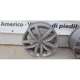 4x CERCHIO IN LEGA VOLKSWAGEN GOLF-PASSAT-JETTA-TOURAN INT. 5x112 DA 16 POLLICI
