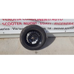 OPEL CORSA E CERCHIO CERCHIONE RUOTA SCORTA FERRO PNEUMATICO GOMMA R15