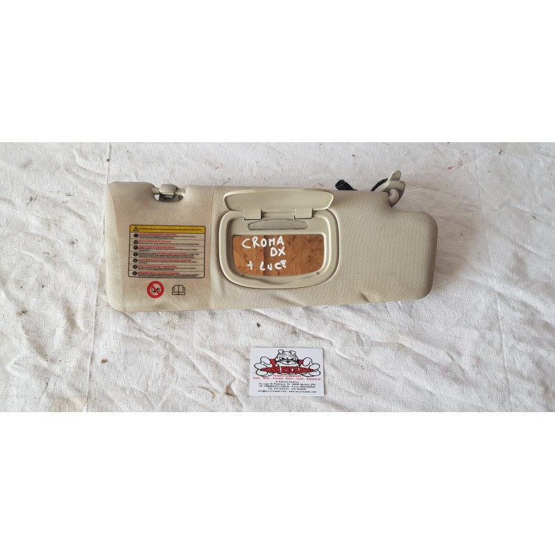 FIAT CROMA ALETTA ALETTE PANTINA PANTINE RIPARO PANNELLO PARASOLE VETRO LUCE DX