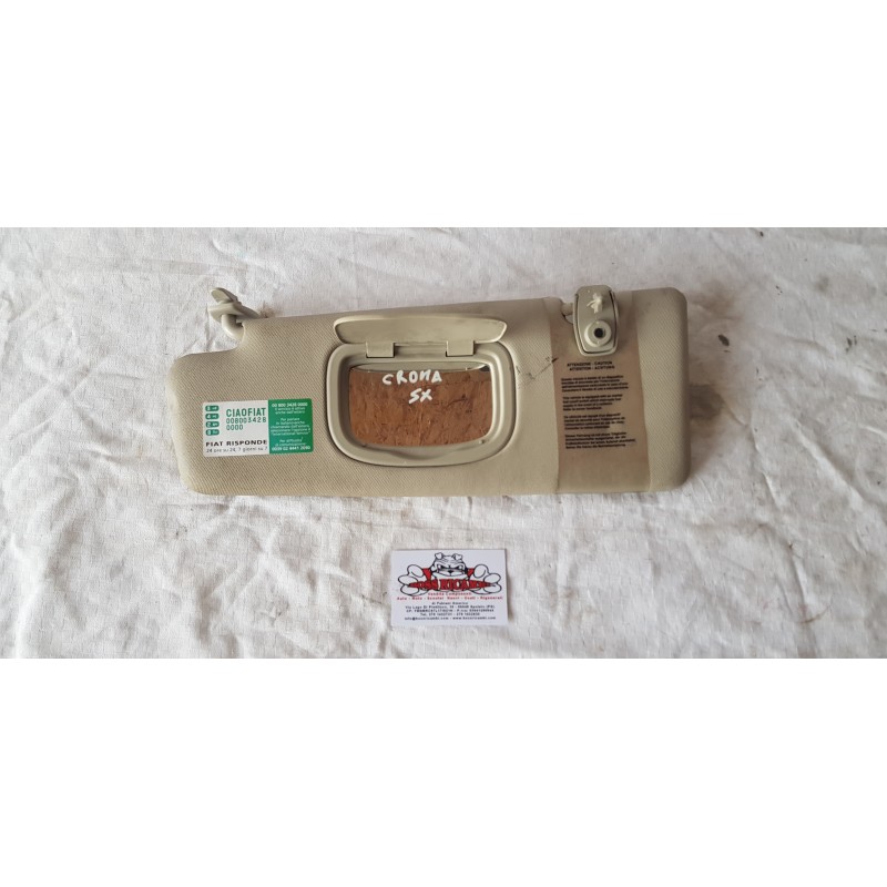 FIAT CROMA ALETTA ALETTE PANTINA PANTINE RIPARO PANNELLO PARASOLE VETRO SX