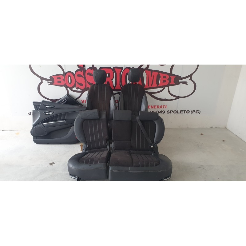 LANCIA DELTA TAPPEZZERIA SEDILI SEDILE INTERNI INTERNA SELLERIA MISTO PELLE NERA