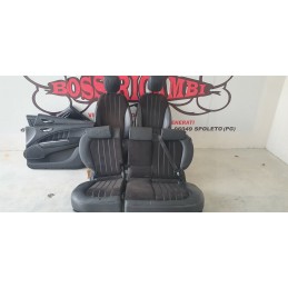 LANCIA DELTA TAPPEZZERIA SEDILI SEDILE INTERNI INTERNA SELLERIA MISTO PELLE NERA