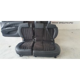 LANCIA DELTA TAPPEZZERIA SEDILI SEDILE INTERNI INTERNA SELLERIA MISTO PELLE NERA