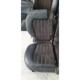 LANCIA DELTA TAPPEZZERIA SEDILI SEDILE INTERNI INTERNA SELLERIA MISTO PELLE NERA