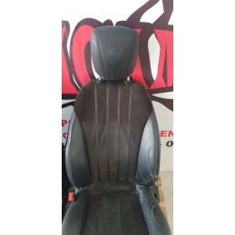 LANCIA DELTA TAPPEZZERIA SEDILI SEDILE INTERNI INTERNA SELLERIA MISTO PELLE NERA