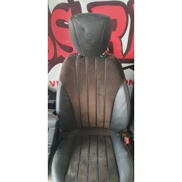 LANCIA DELTA TAPPEZZERIA SEDILI SEDILE INTERNI INTERNA SELLERIA MISTO PELLE NERA
