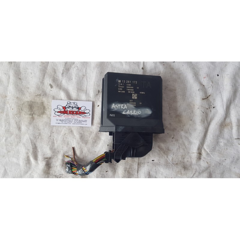 OPEL ASTRA H TWINTOP CENTRALINA MODULO CHIAVE KEYFREE GM 13261172
