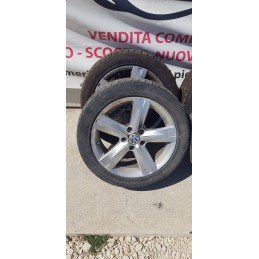 4x CERCHI IN LEGA VOLKSWAGEN PASSAT-GOLF-TIGUAN-T ROC INT. 5x112 DA 17" POLLICI