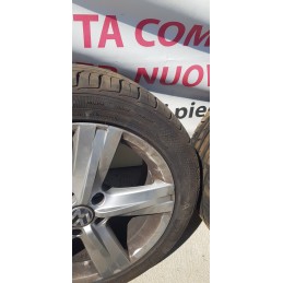 4x CERCHI IN LEGA VOLKSWAGEN PASSAT-GOLF-TIGUAN-T ROC INT. 5x112 DA 17" POLLICI