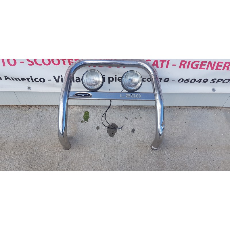MITSUBISHI L200 2 SERIE BULL BAR PROMYGES BIG BAR CON FARETTI ANTERIORE