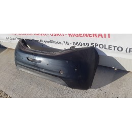 PEUGEOT 208 PRIMA SERIE PARAURTI PARAURTO POSTERIORE NUDO REAR BUMPER 1607254680