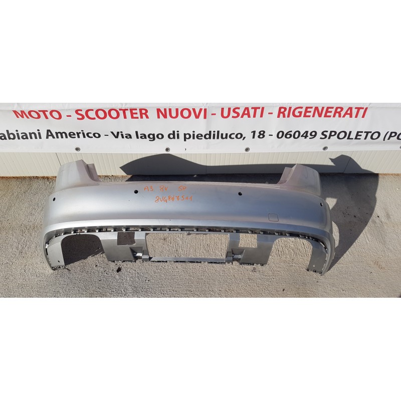 AUDI A3 8V 5 PORTE PARAURTI PARAURTO POSTERIORE NUDO REAR BUMPER 8V4807511