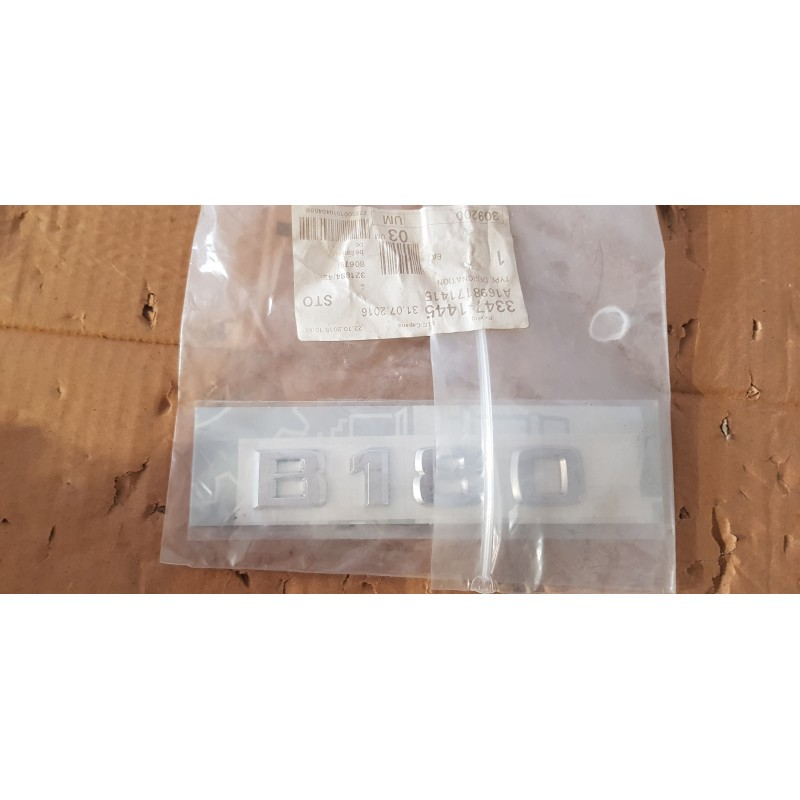 MERCEDES BENZ B180 EMBLEMA STEMMA ADESIVO PLASTIC ORIGINALE NUOVO A1698171415
