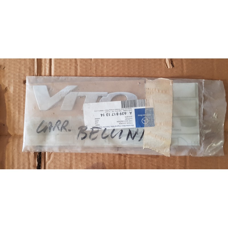 MERCEDES BENZ VITO EMBLEMA STEMMA ADESIVO ORIGINALE NUOVO A6398171314