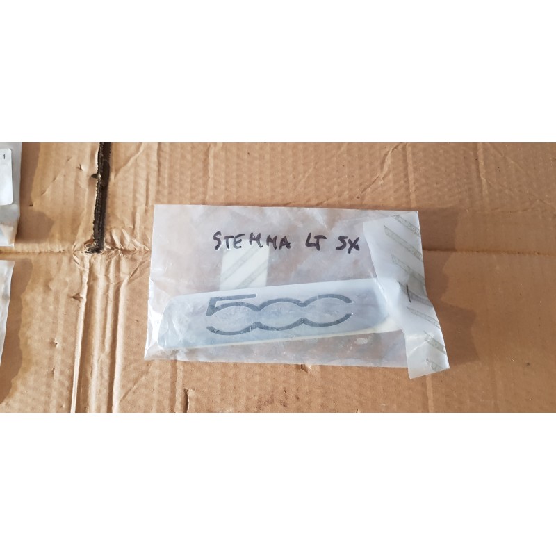 FIAT 500 EMBLEMA STEMMA ADESIVO ORIGINALE NUOVO 71749625