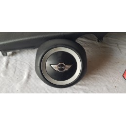 MINI COOPER R56 KIT AIRBAG CRUSCOTTO VOLANTE PASSEGGERO CENTRALINA PRETENSIONATO