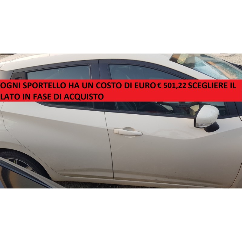 NISSAN MICRA V K14 SPORTELLO SPORTELLI PORTA PORTIERA ANT o POST DESTRA DX NUDA