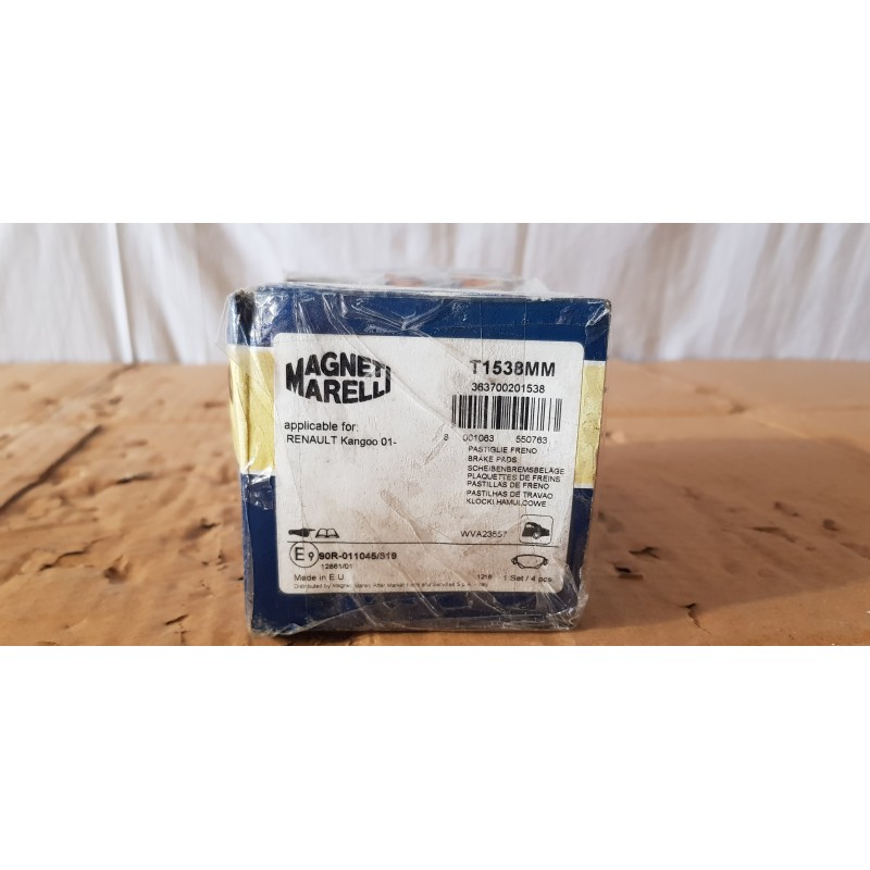 RENAULT KANGOO PASTIGLIE PASTICCHE FRENO MAGNETI MARELLI T1538MM KIT PASTIGLIE F