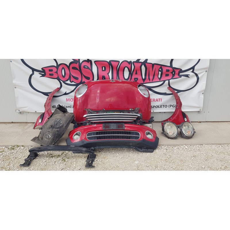 MINI COOPER R56 MUSATA FRONTALE PARAURTI FANALI COFANO PARAFANGHI RADIATORI