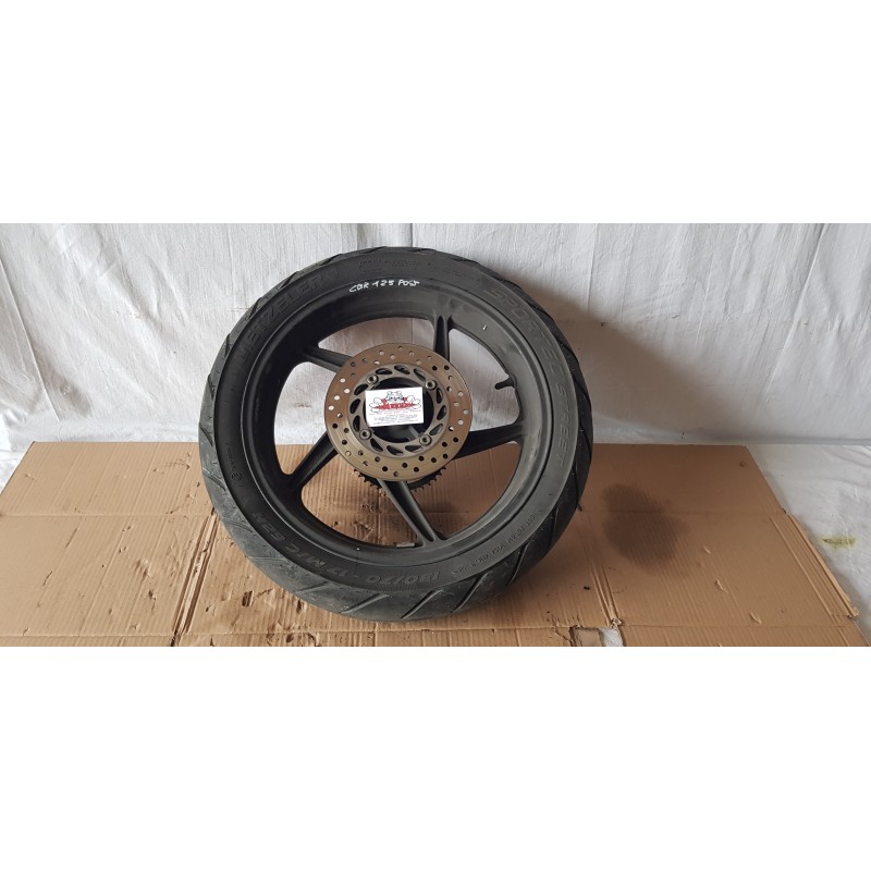 HONDA CBR 125R CERCHIO CERCHIONE RUOTA DISCO LEGA POSTERIORE 17 POLLICI DAL 2011